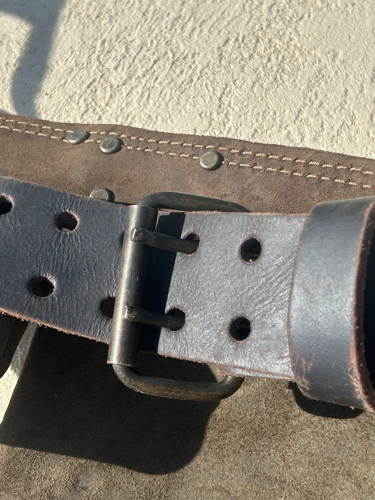 AWP Suede Leather Carpenters Tool Belt W/many Pouches & 2 Metal Hammer Loops Exc