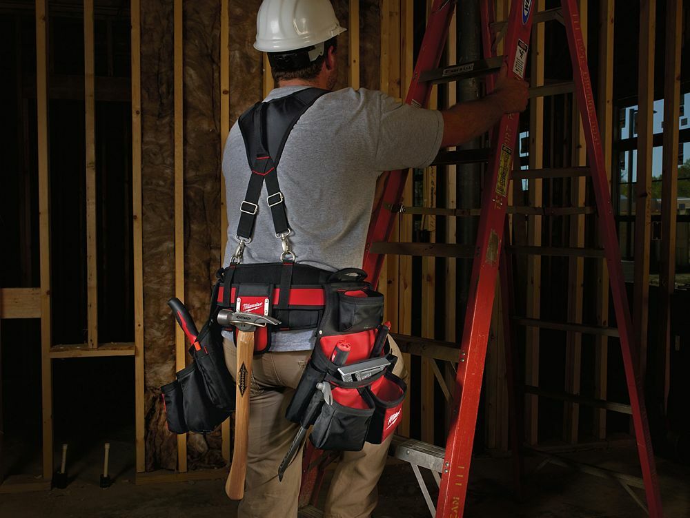 Milwaukee CANADA Contractor Work Belt with Suspension Rig