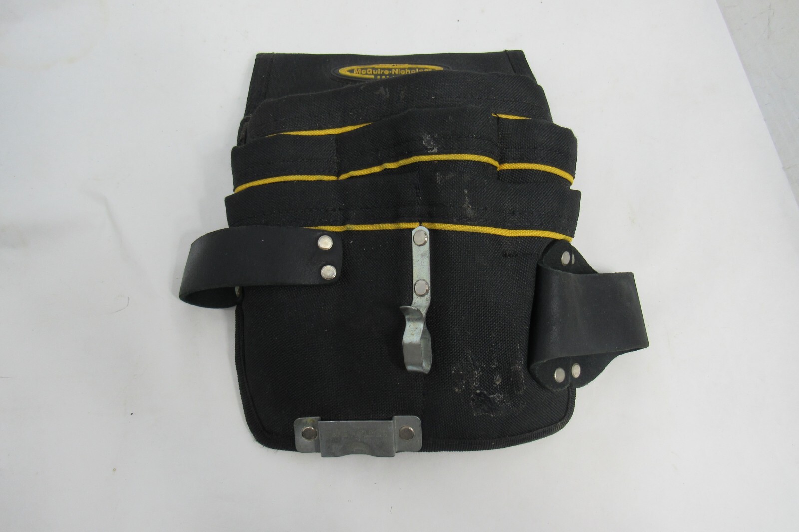 Mcguire Nicholas Tool Pouch 72500 Tool Pouch Black Canvas and Leather