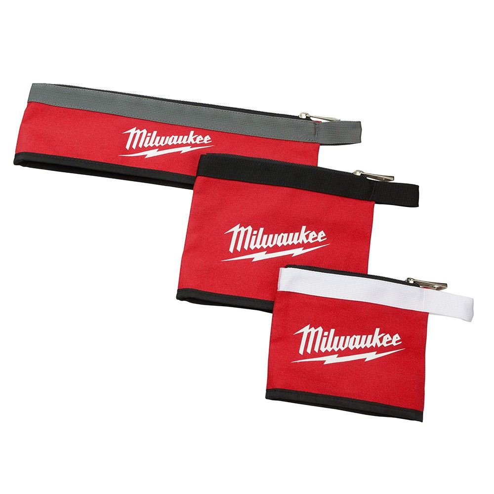 Milwaukee 48-22-8183 3-Piece Multi-Size Zipper Pouches
