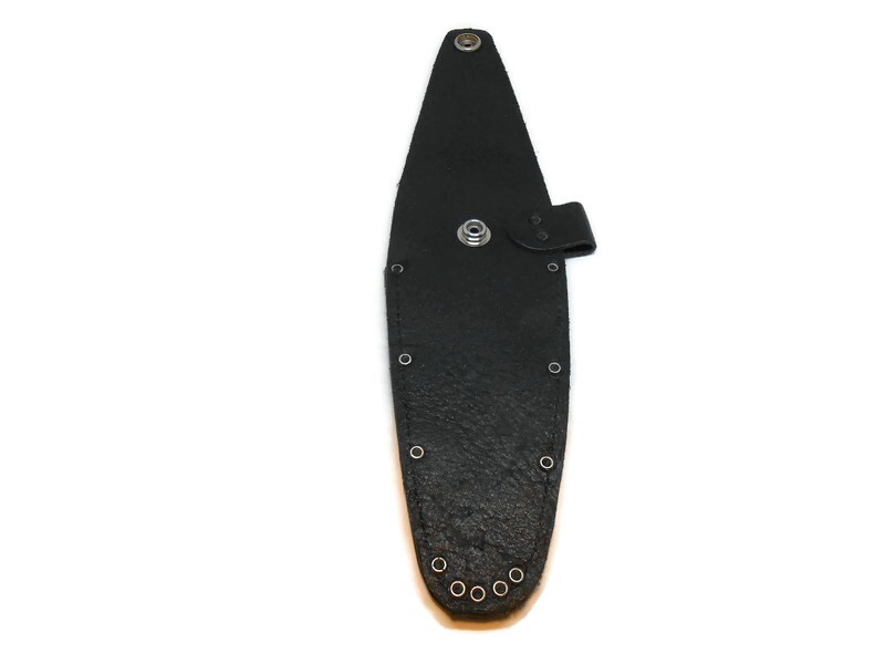 Single Pocket Holster 5-1/2″ Pocket 11 Rivet Top Grain Leather Scissor Tool Loop