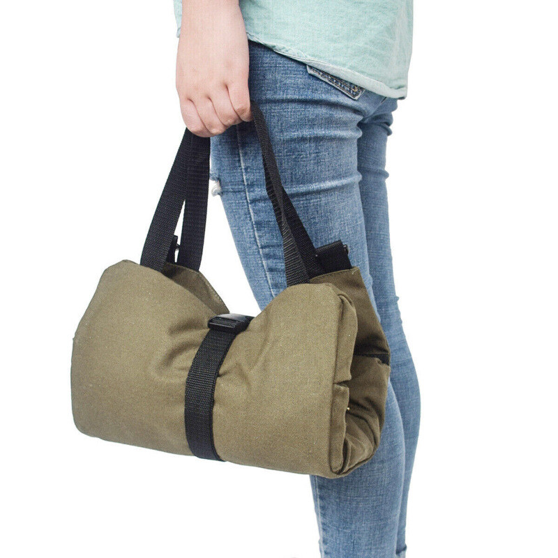 Multi-Purpose Tool Roll Up Bag Wrench Pouch Canvas Hanging Organizer w/ 5 Pocket