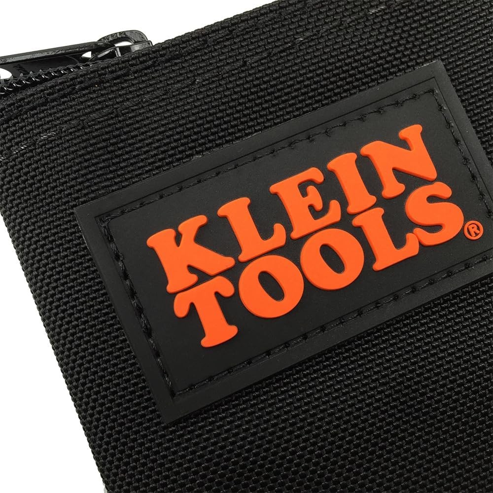 Klein Tools 5139B Zipper Bag, Cordura Nylon Tool Pouch 12-1/2-Inch, Black