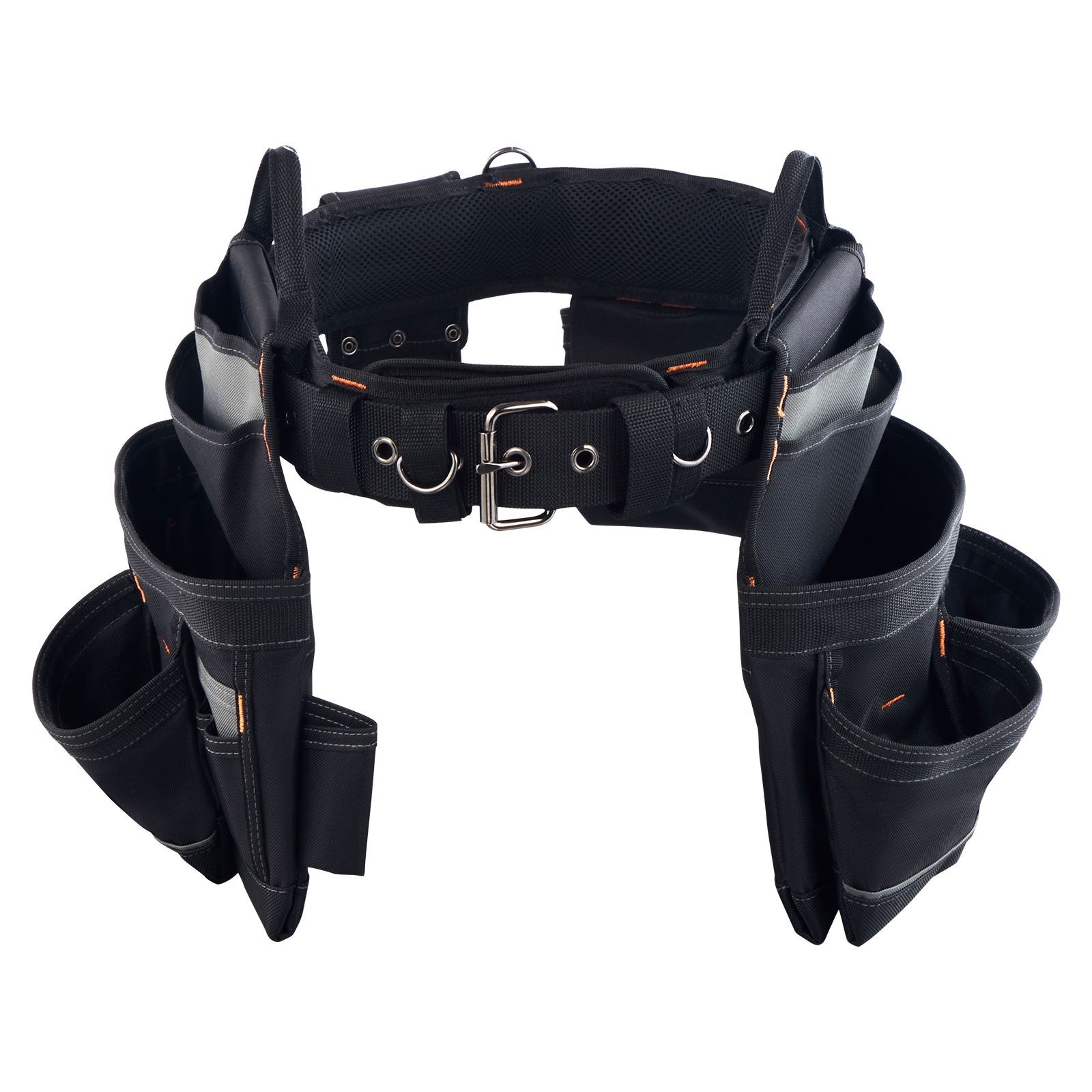 18-Pocket Tool Belt, 600D Polyester, Adjustable 31-51in Waist for Carpenters