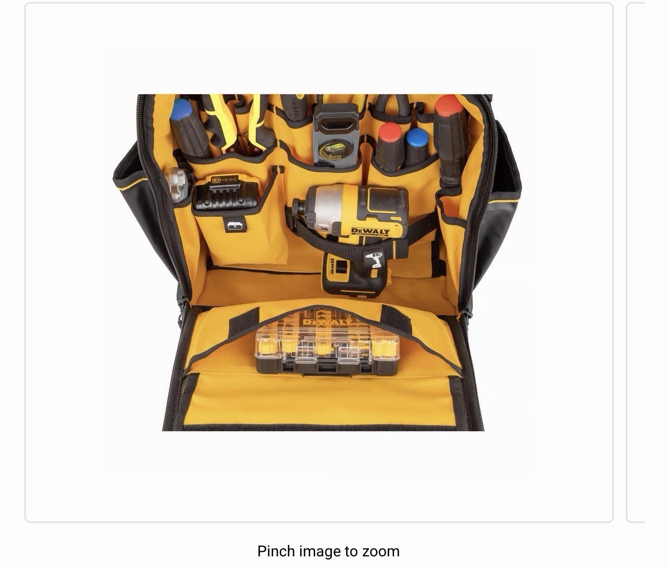 DEWALT DWST560102 Tool Backpack, Durable Water-Resistant Storage & Organization