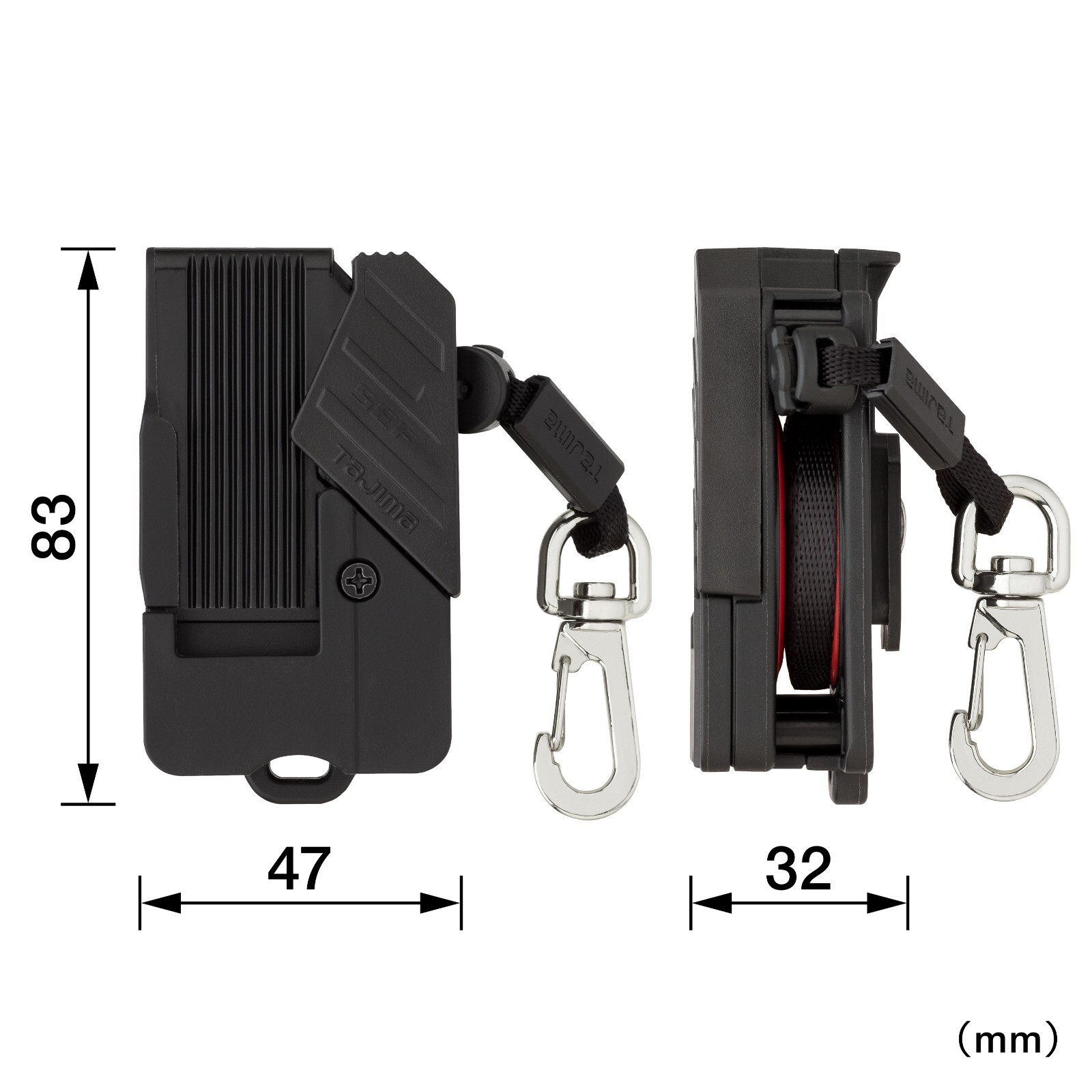 TAJIMA Waist Tool Holder Carabiner Safety Rope Right Use SFAZ-ROP10 CHINA