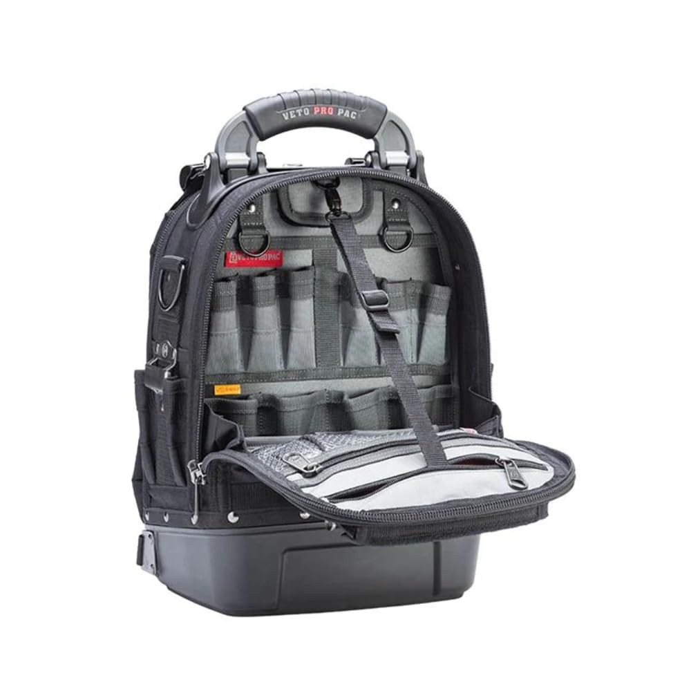 Tool Backpack Veto Tech Pac MC Blackout Bag 17 Height 13 Length cordless