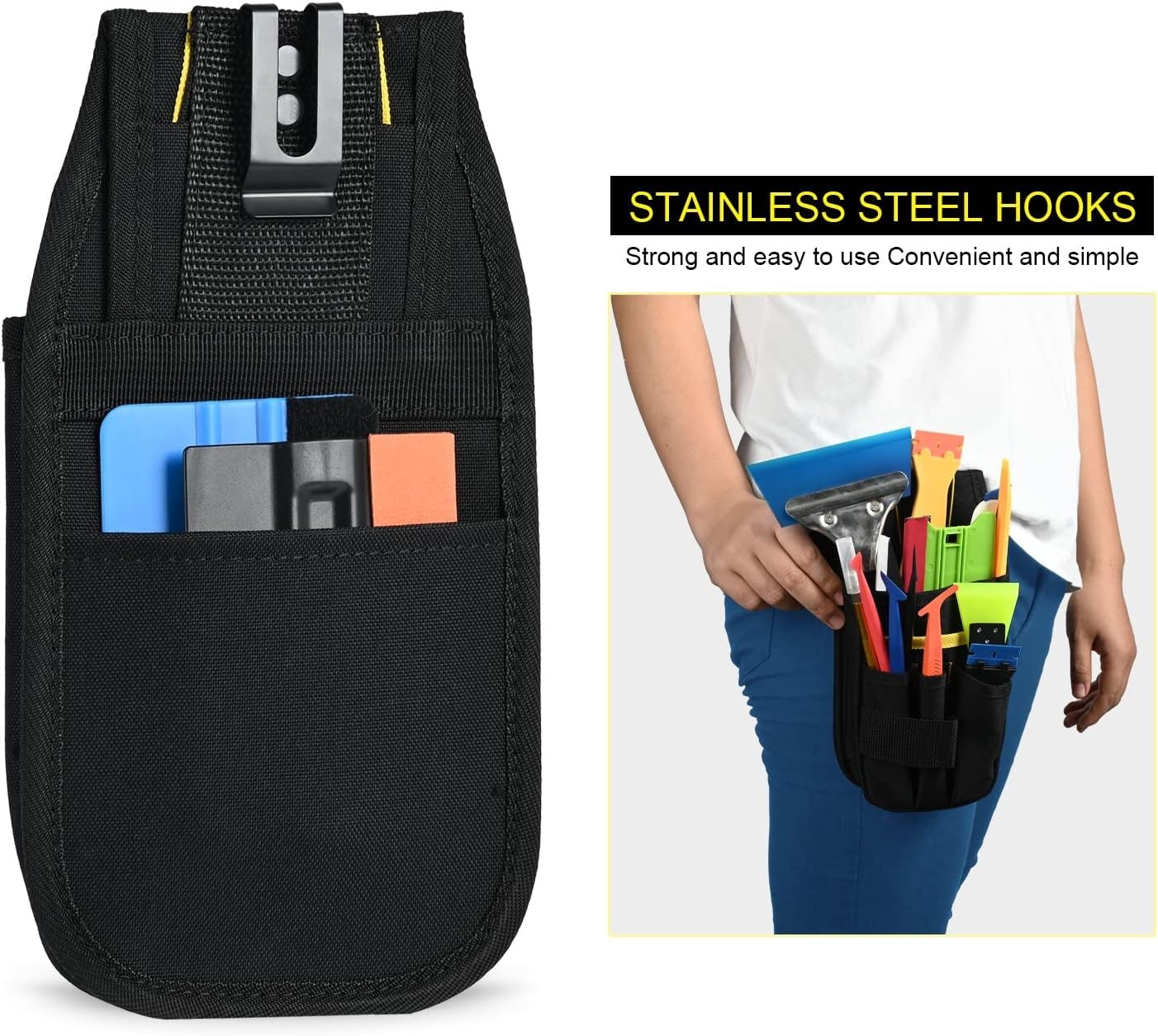 Organizer Tool Pouch Multi-Purpose Wrapping Tool Bag Mini Work Holder Heavy-D…