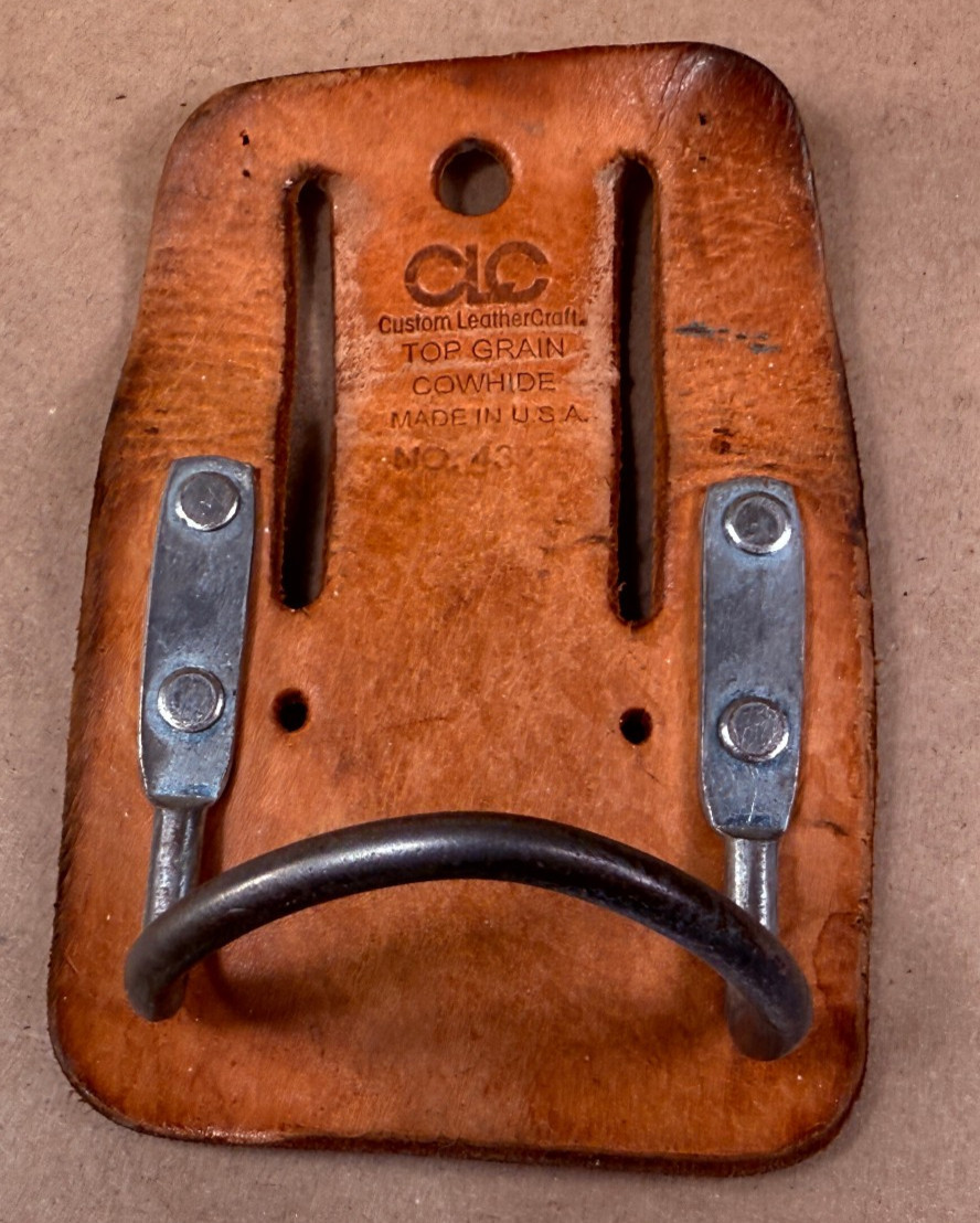 Vintage CLC Steel Loop Hammer Holder Leather Craft Top Grain Cowhide 439 USA