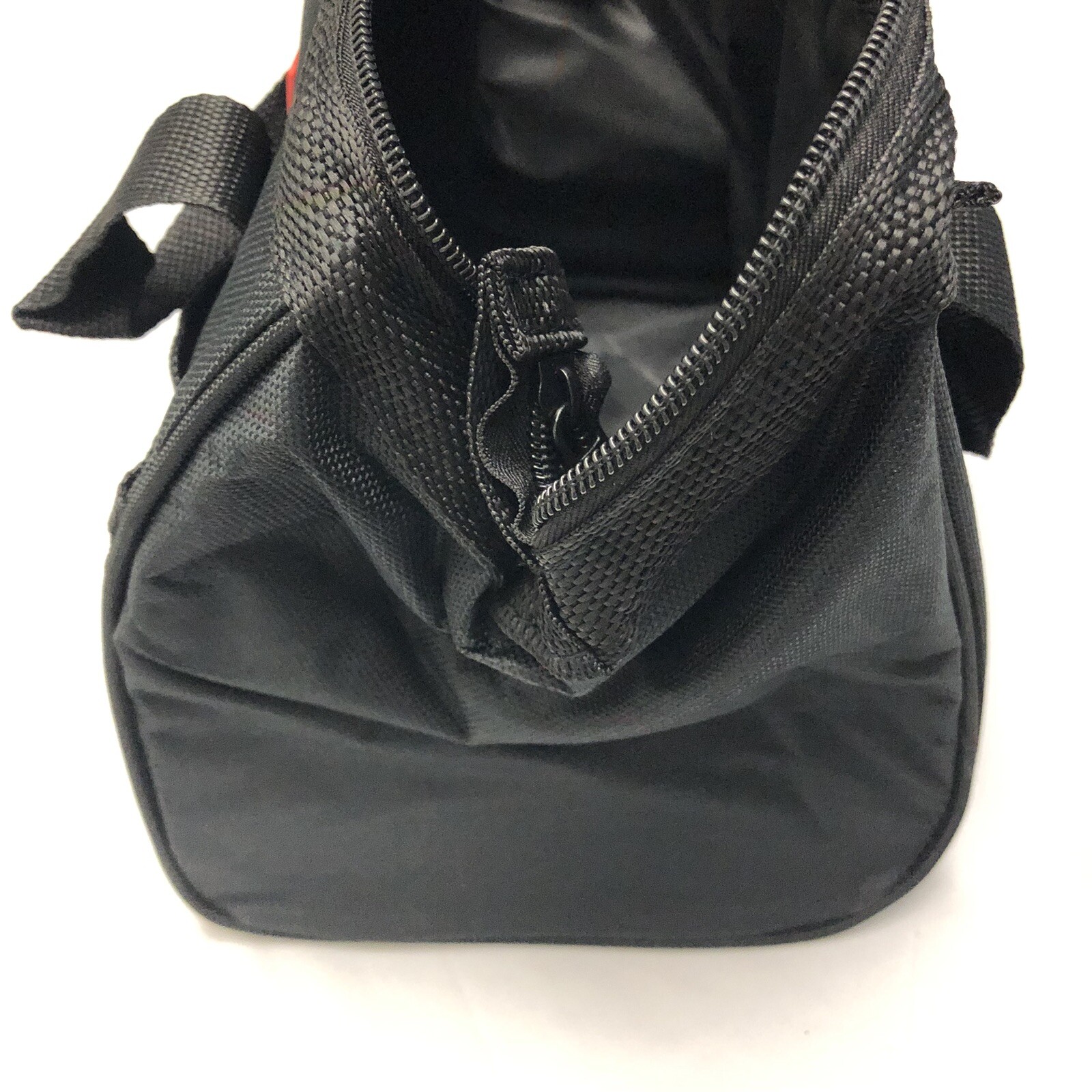Hyper Tough 12-Inch Polyester Tool Bag, with Full-Length Zipper and Double Strap