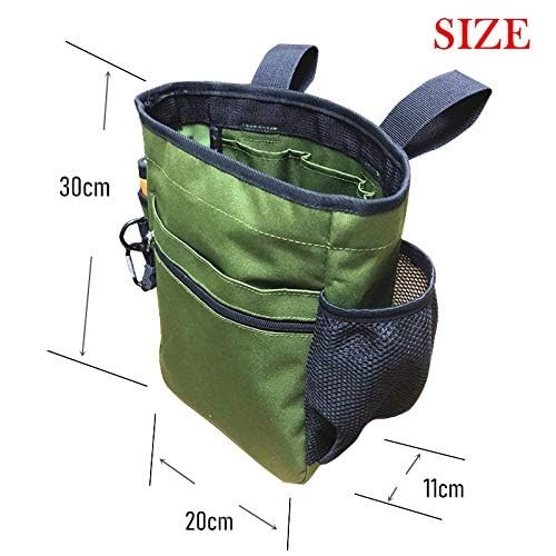 Pointer Metal Detector Find Bag Detecting Digger Tools 12“x 8”x 4, GREEN