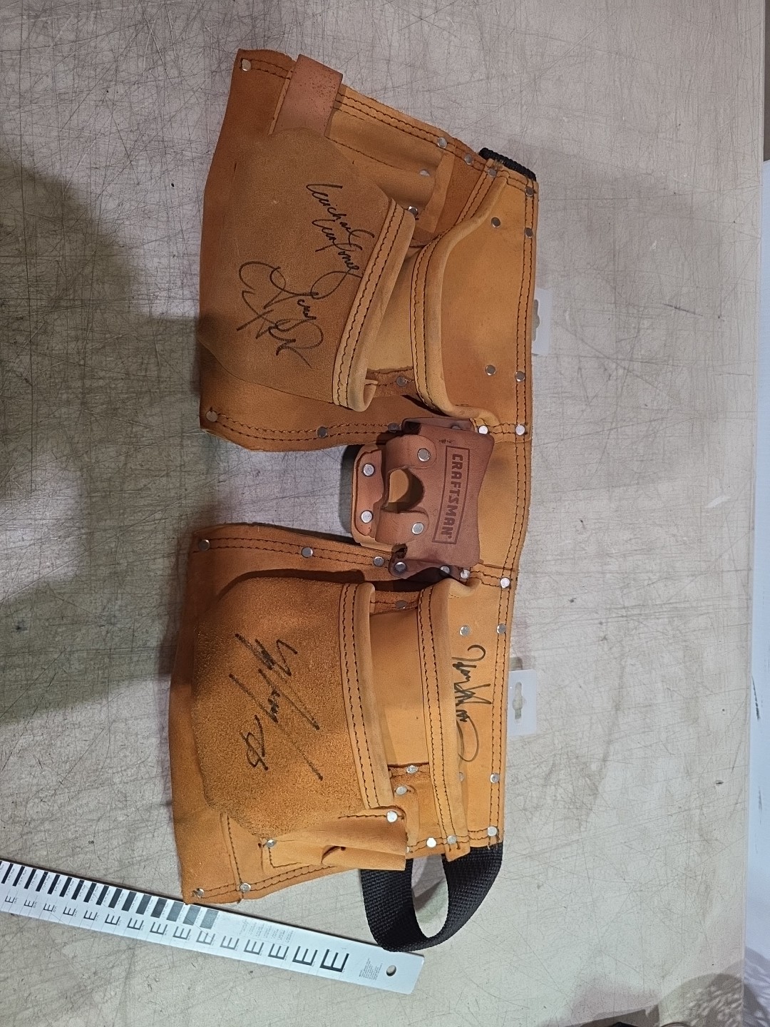 SEARS Craftsman Tool Holder Belt Leather (NEVER USED) W/signatures – USA!!