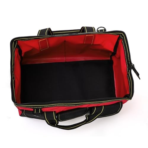 16″ Wide Mouth Tool Bag – Collapsible Tool Tote with Waterproof Coating
