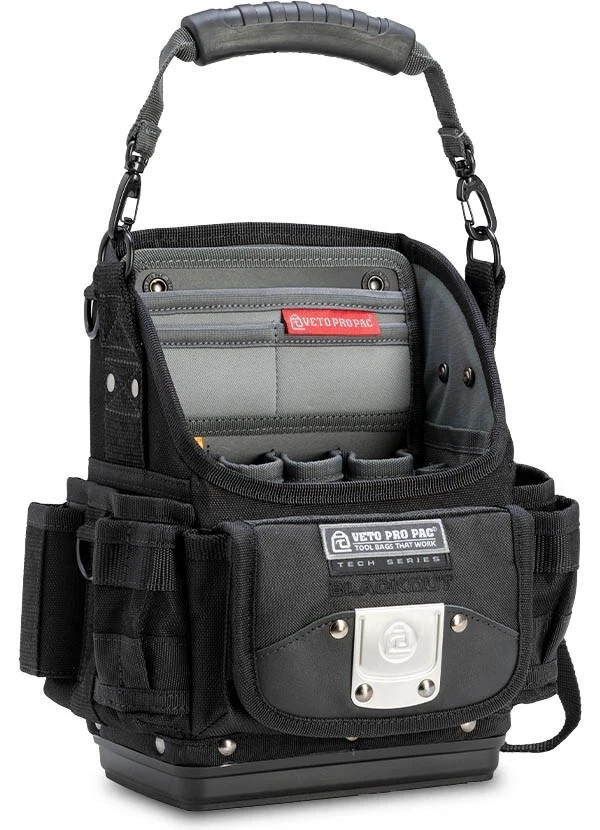 Veto Pro Pac TP6B Blackout Six Pocket Tool Pouch w/ Base AUTHORIZED VETO DEALER