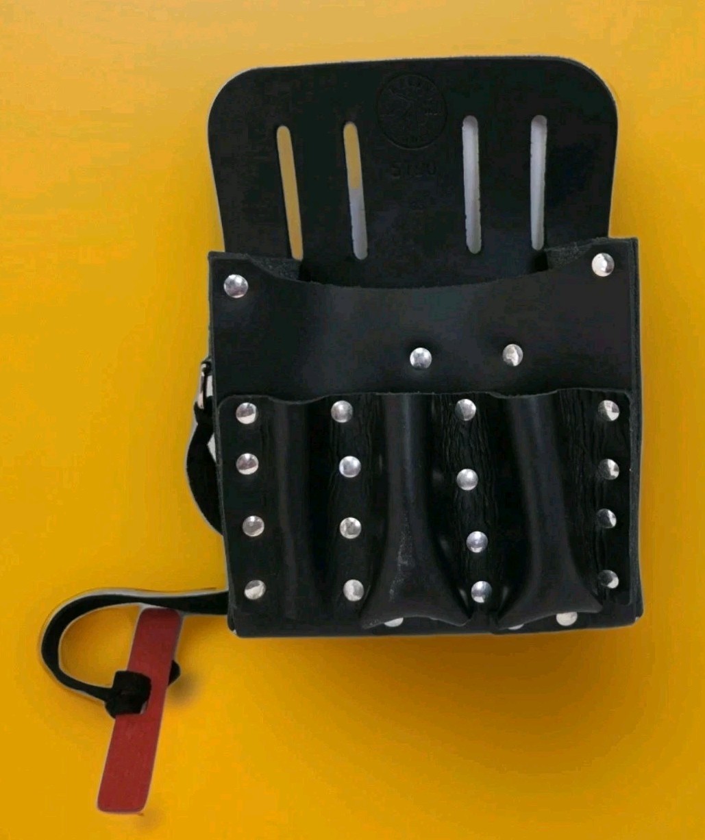 Klein Tools 5190 Leather 10-Pocket Tool Pouch – Ultimate Organizer Electrician’s