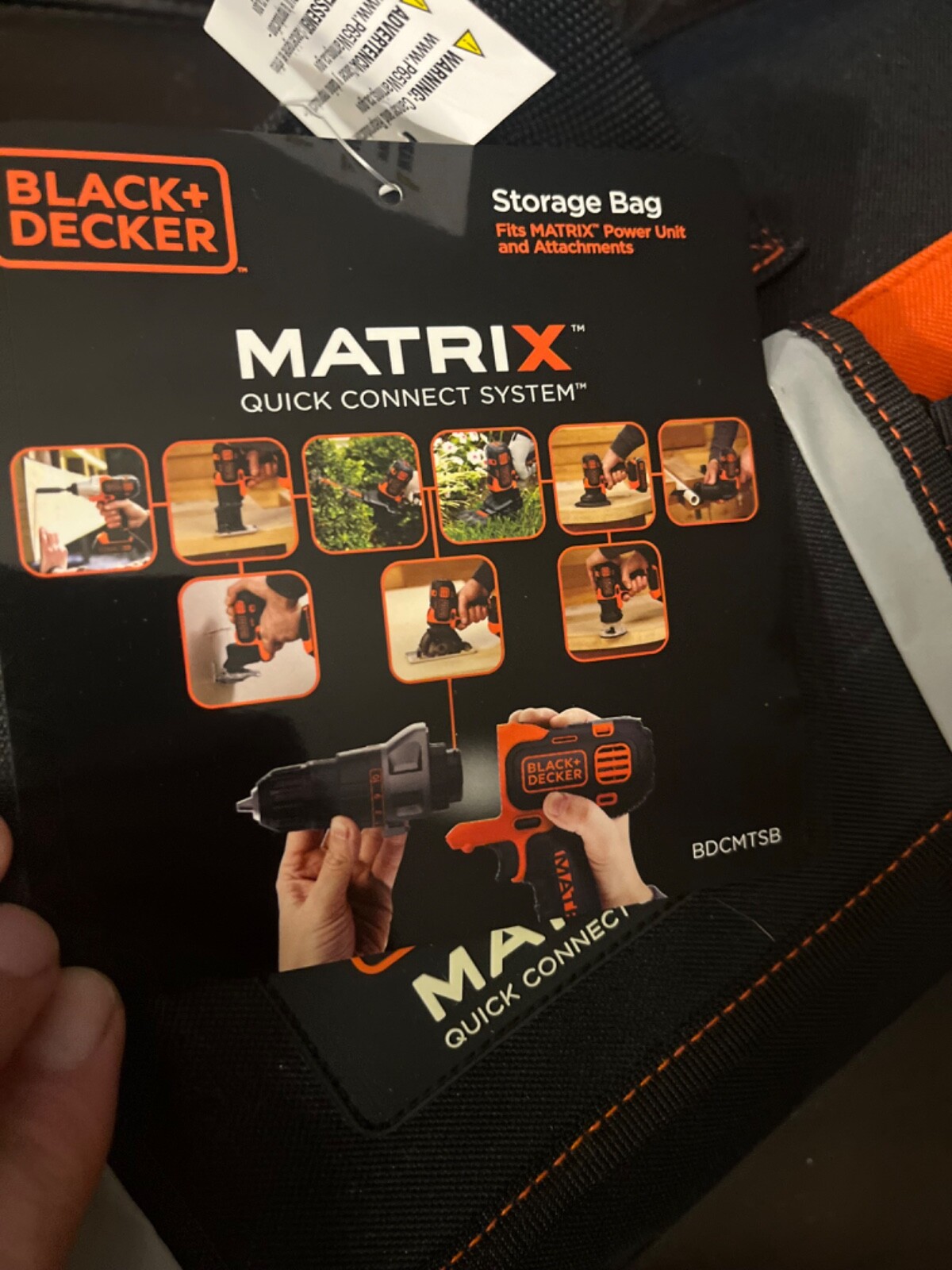 🔥Black and Decker Storage Bag. Quick Connect System. New!