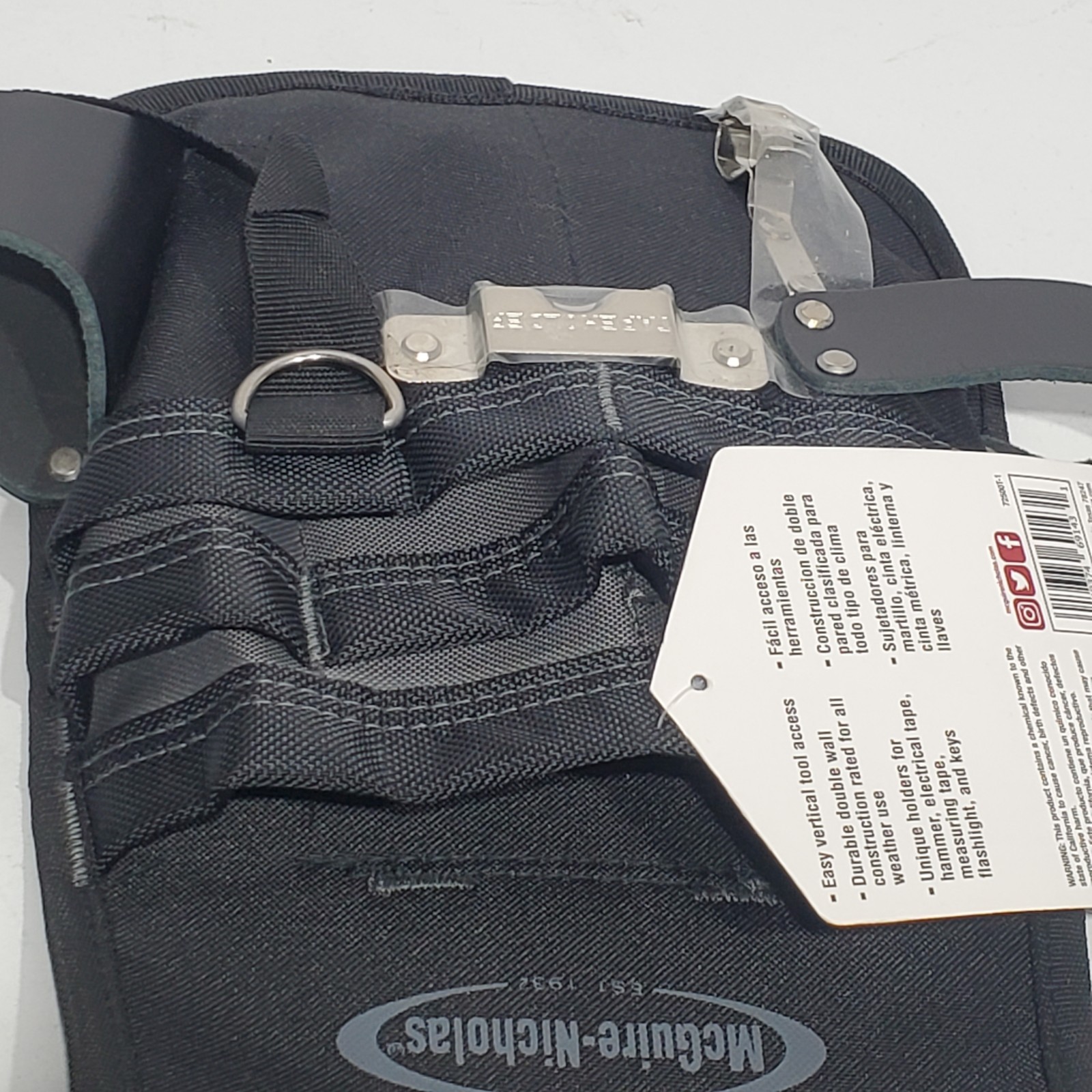 McGuire-Nicholas Maintenance Pouch Light Performance Gauge Tool Belt Pouch Black