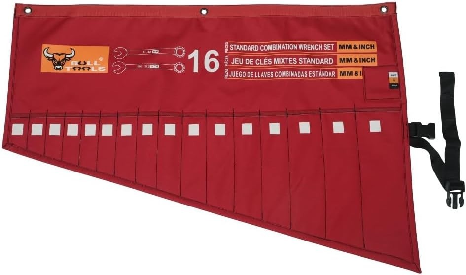 Durable Waterproof Tool Roll with 16 Pockets – Perfect for Crafts & Projects