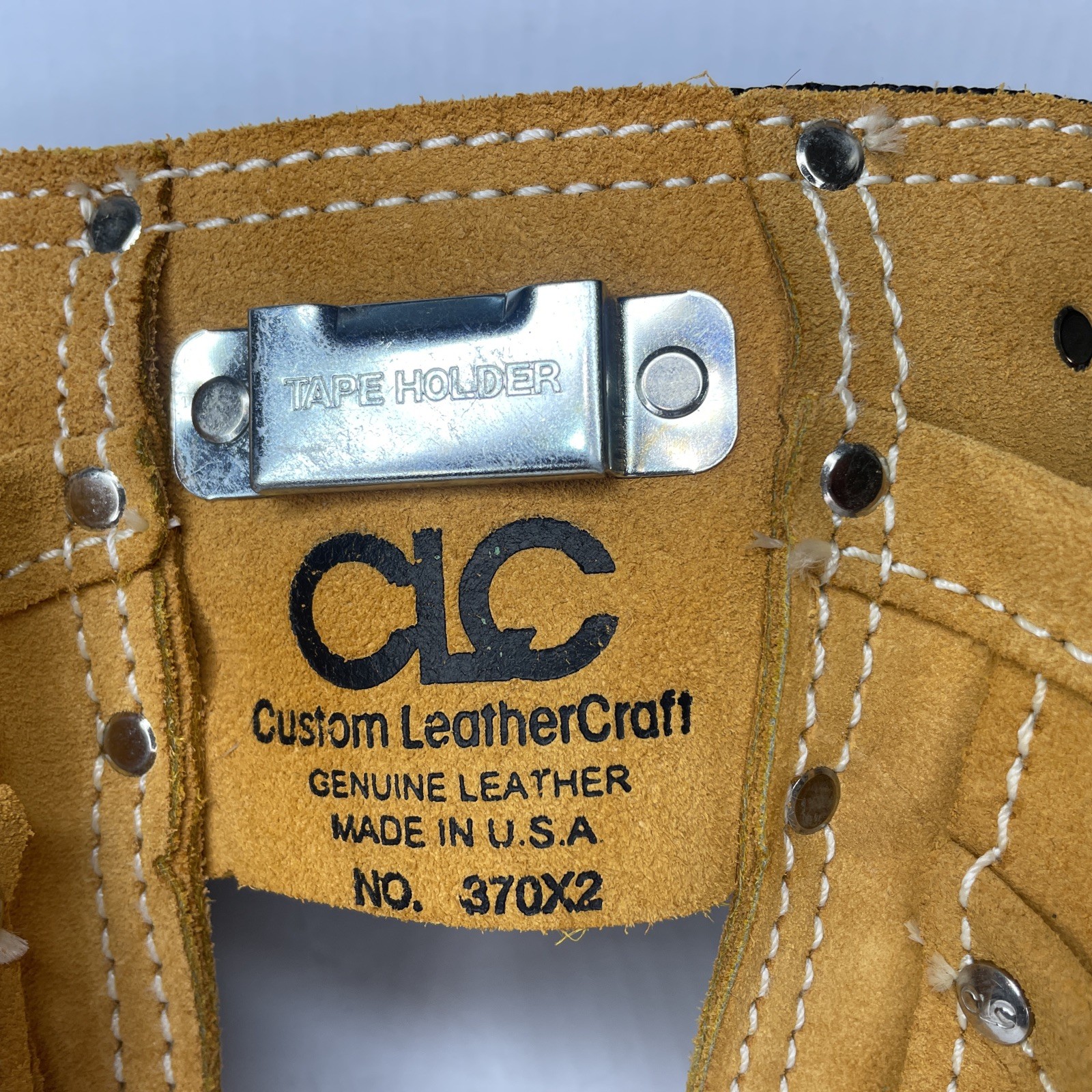 Custom Leather Tool Belt, No 370×2, Adjustable, Preowned Not Used