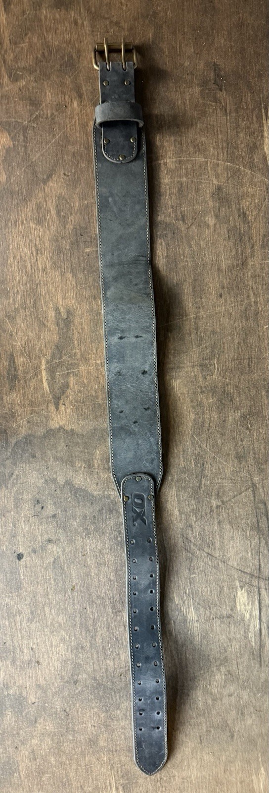 Ox Gray Leather Tool Belt 42″