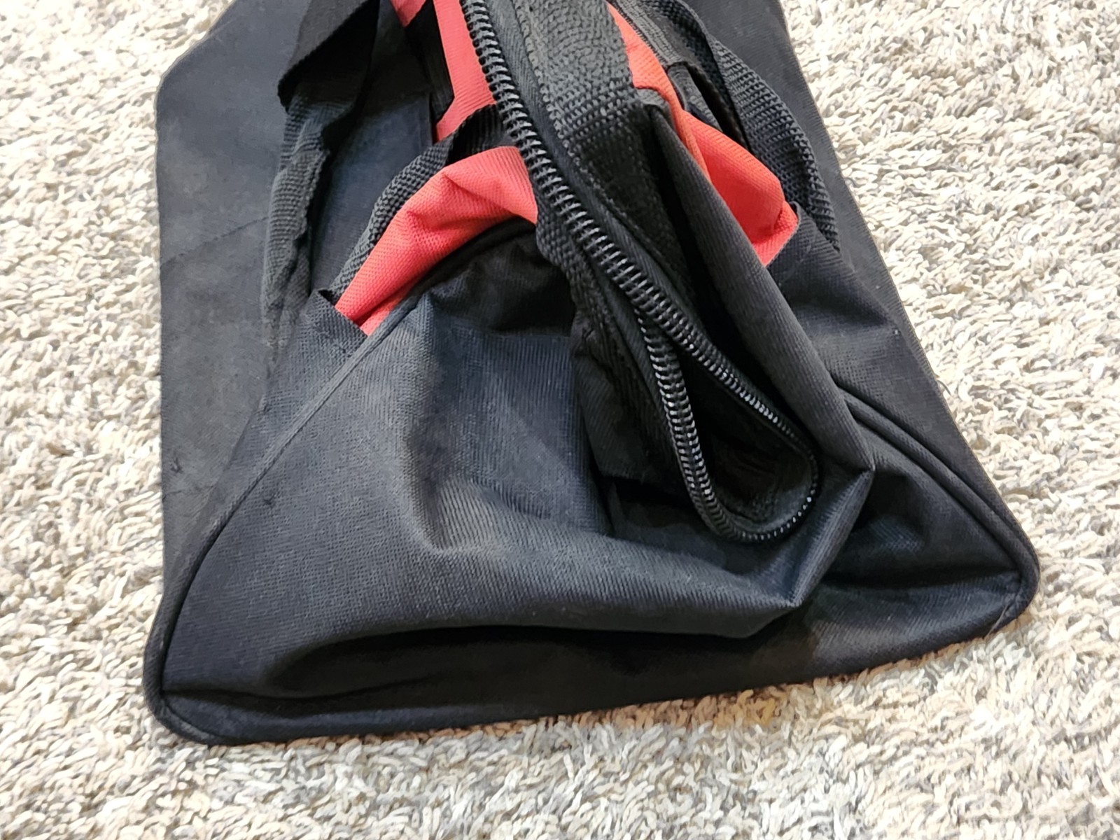 Snap-on Tools Red Tool Bag Canvas Drill Storage Multiple Pockets