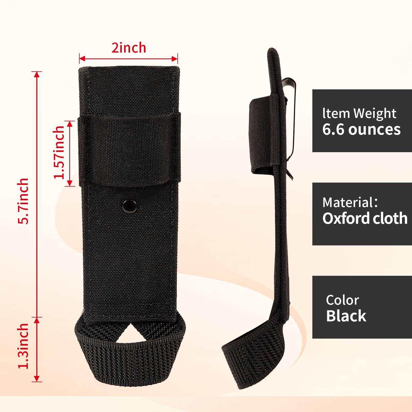 Hammer Holder Loop,Hammer Holster Clip on 7″ X 2″ Tool Belt and Tape Measure …