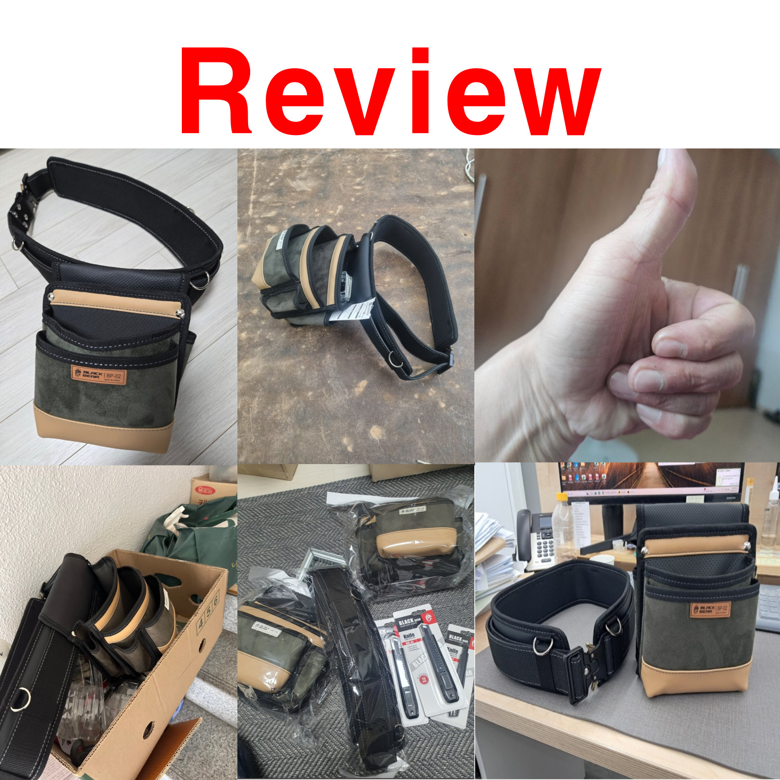 Nature Tool Carpenter Tool Belt Pouch Set Premium Korea Best Seller handmade