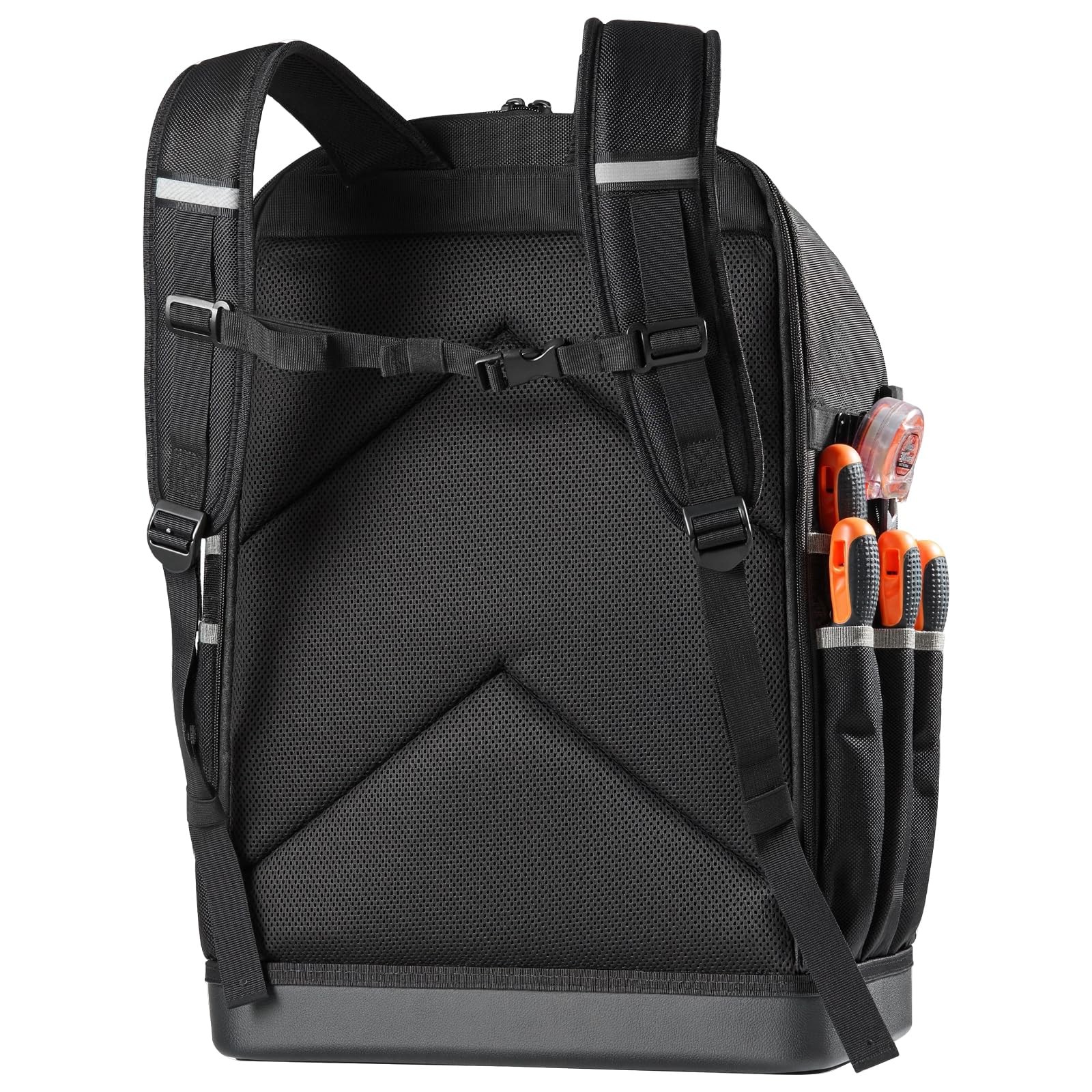 VEVOR Tool Backpack, 56 Pockets, Heavy-duty Tools Storage 56 Black