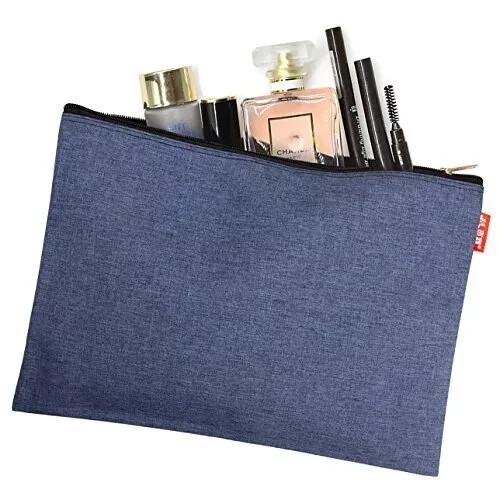 5 Pack Canvas Zipper Tool Bag Set 13.3″ X 9.4″ 14oz Heavy Duty Waterproof Multip