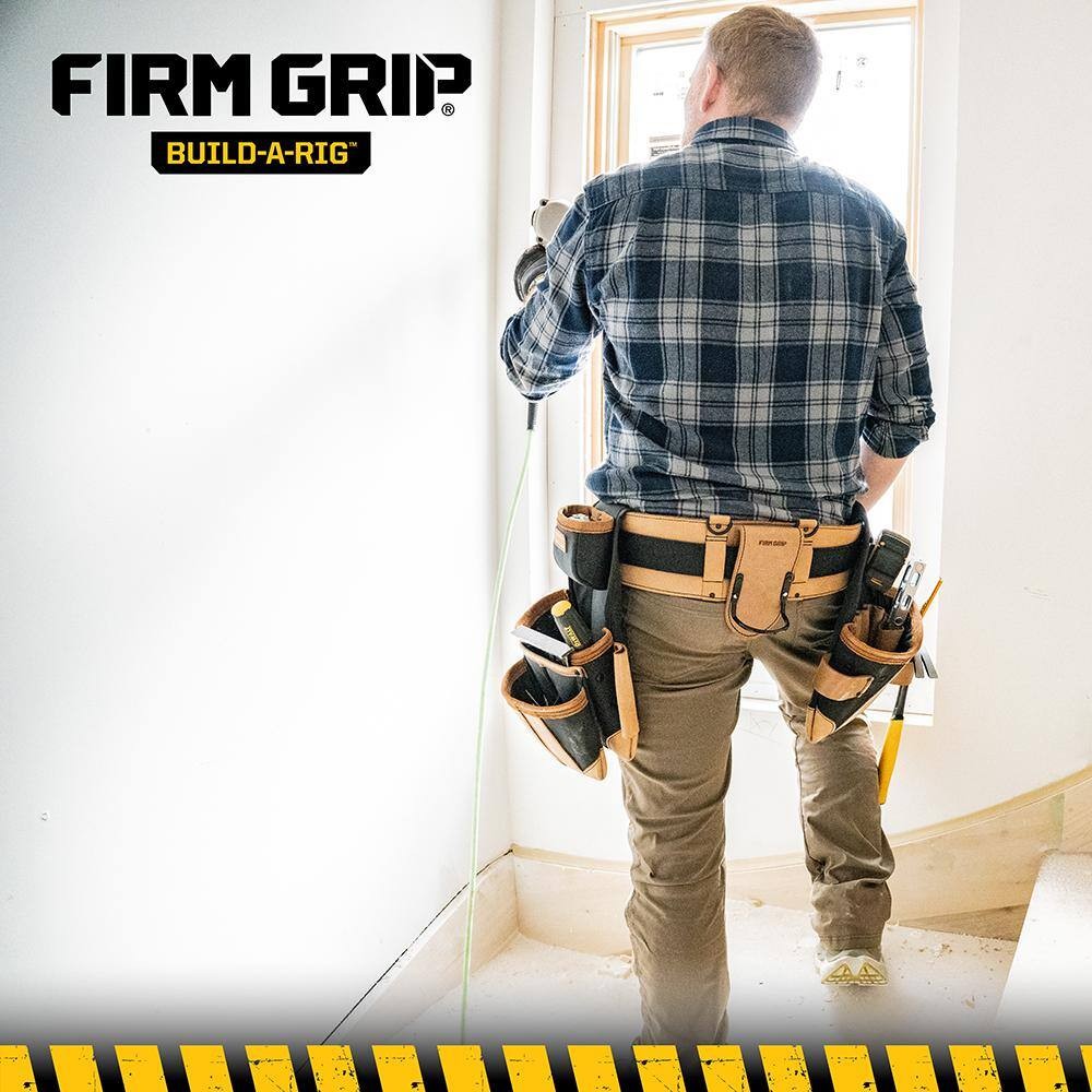 FIRM GRIP Build-A-Rig Padded Leather Tool Belt Size Small/Medium