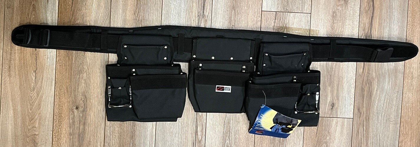 Genau Contractor Work Unit Tool Belt Heavy Duty