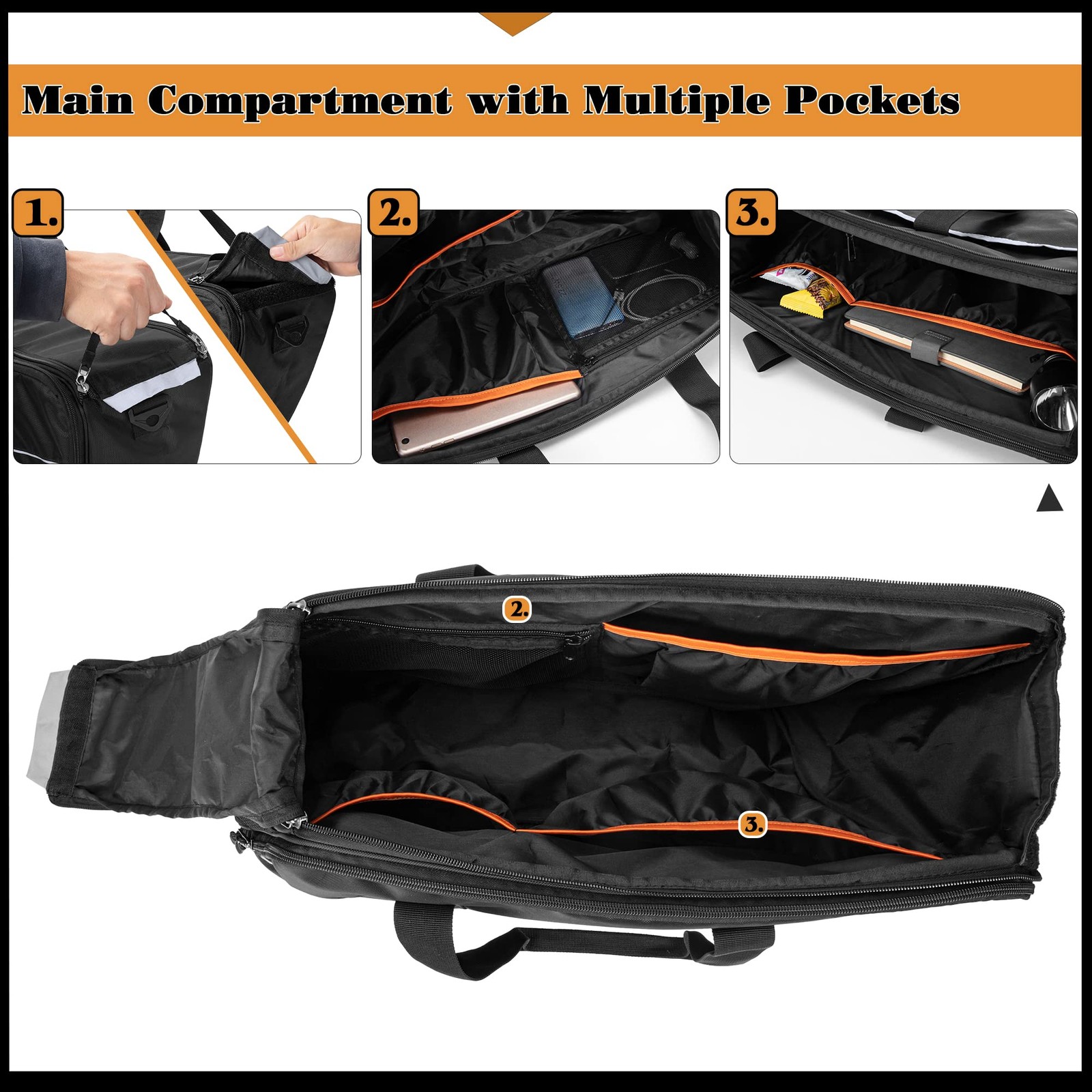 Saddlebag Liners Bag, Travel Motorcycle Saddlebag Organizer Compatible with H…