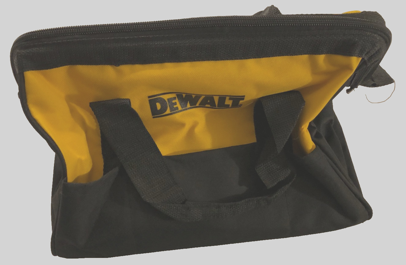 DeWalt Heavy Duty Ballistic Nylon Black Yellow 13″ Tool Bag Unused New