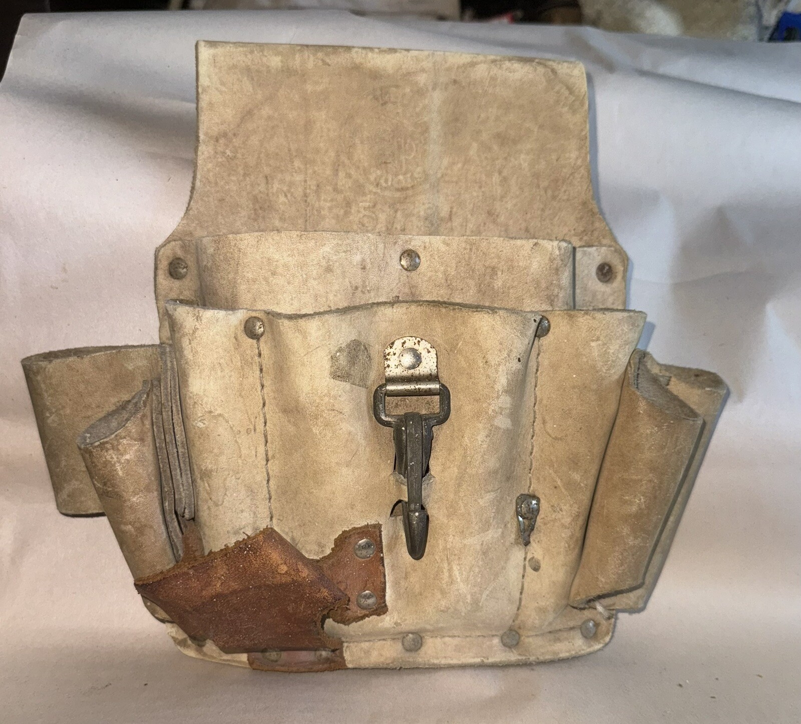 klein tool belt pouch leather 5178 White