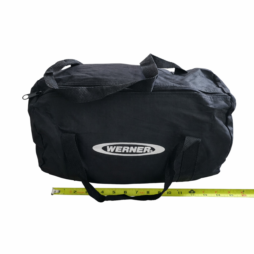 Werner Black Canvas Tool/Gear Bag 14″ x 9″ Carry Storage Tote Handle Utility Bag