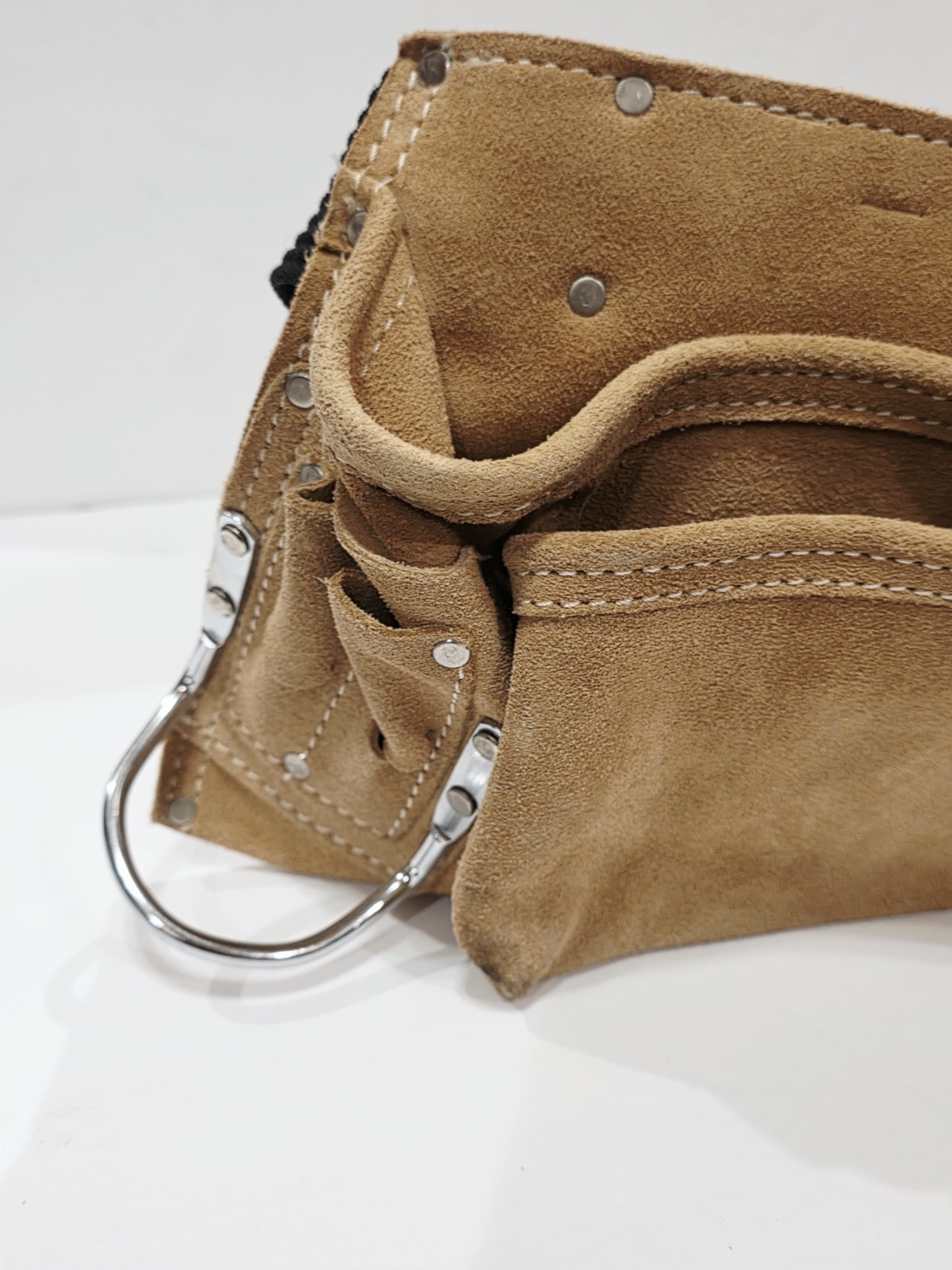 CLC Contractor 1427X BROWN Tan Suede Leather Work Apron 12-Pocket Heavy Duty New