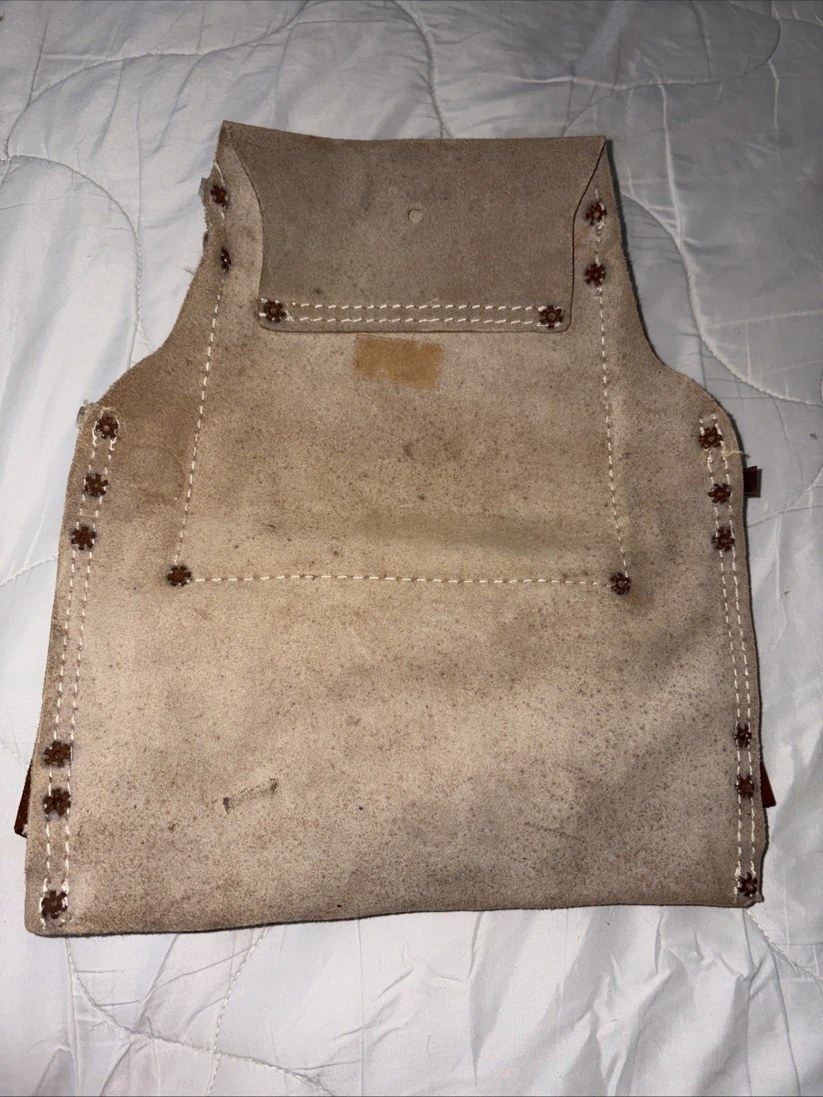 ACTION WORK PRODUCTS Suede Leather AS-863-1 Tool Belt Pouch Holder Waist Brown