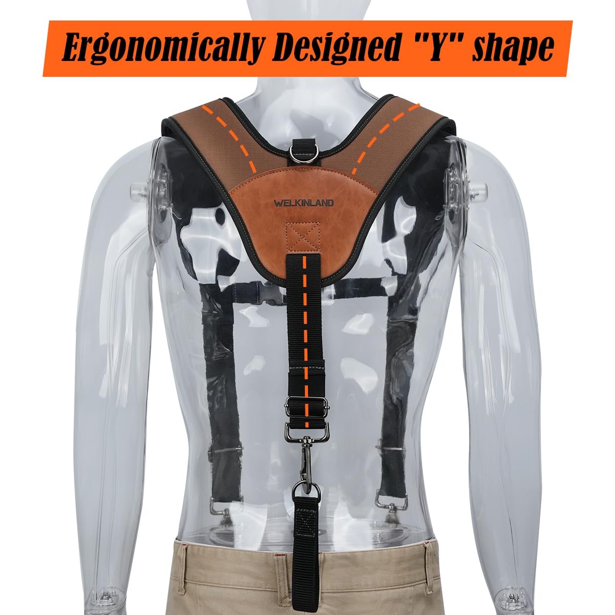 Heavy Duty Padded Tool Belt Suspenders Adjustable RipStop Construction