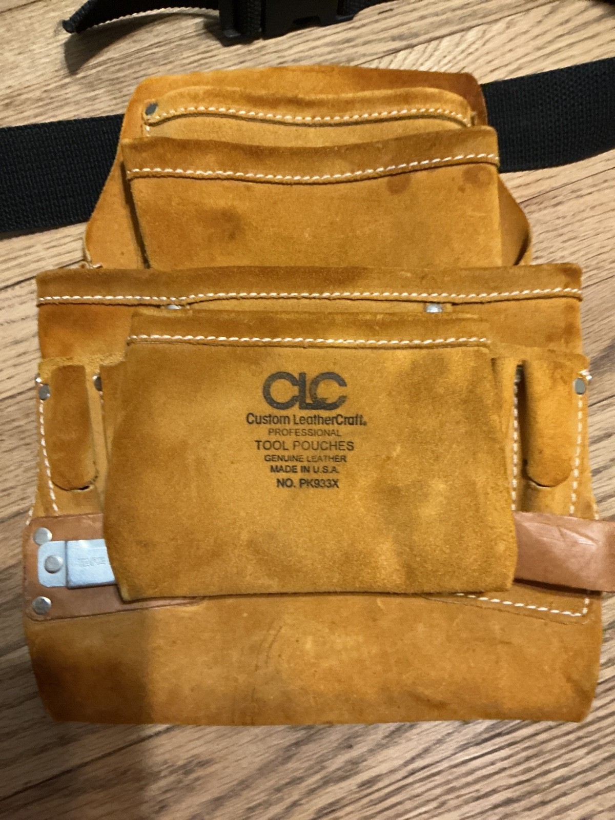CLC Custom LeatherCraft tool pouch w/ belt,made in usa No. PK933X, 9.5×13 inches