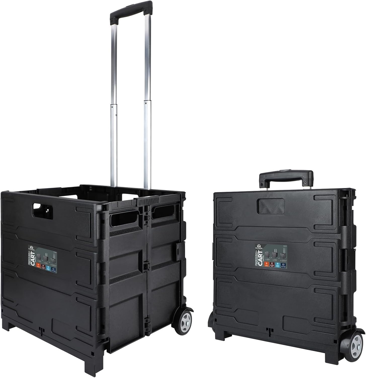 Professional-Grade Portable Tool Box with Telescoping Handle