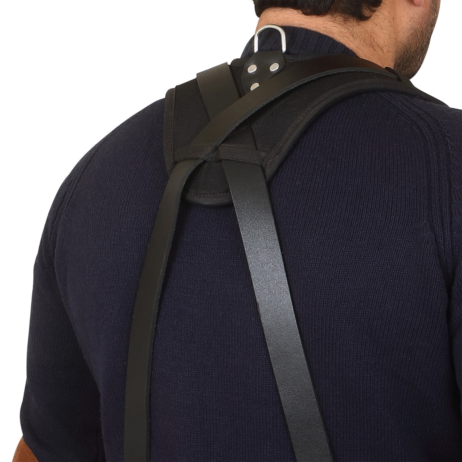 TRUTUCH Nylon and Leather Tool Belt with Leather Work Suspender | Electrician