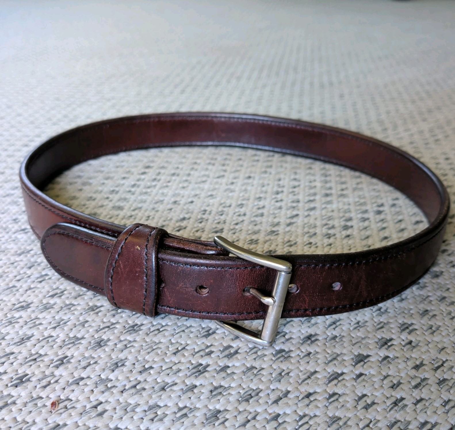 Vtg OCCIDENTAL Leather 5008 1.5″ W35-39 Working Mans Belt America’s Best 37″ VG+