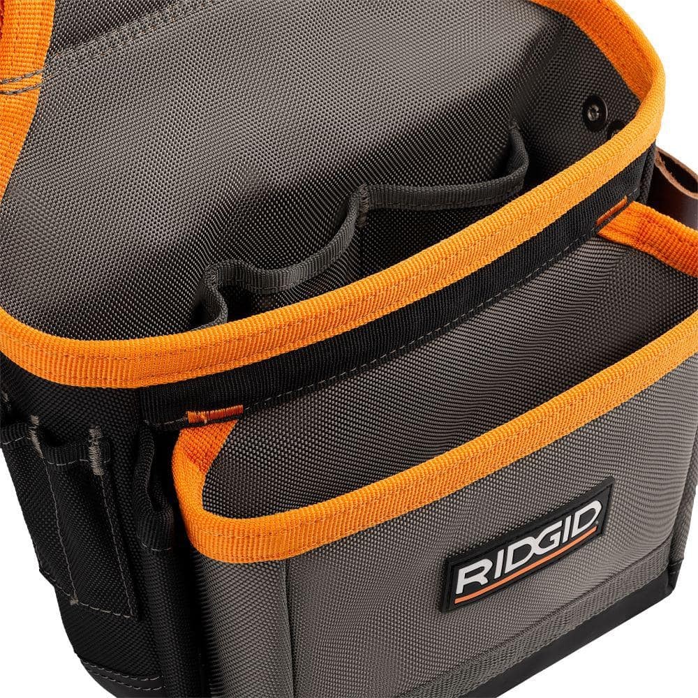RIDGID 29 in. 23 Pocket Professional Grade 2-Bag Tool Belt w/ Suspenders