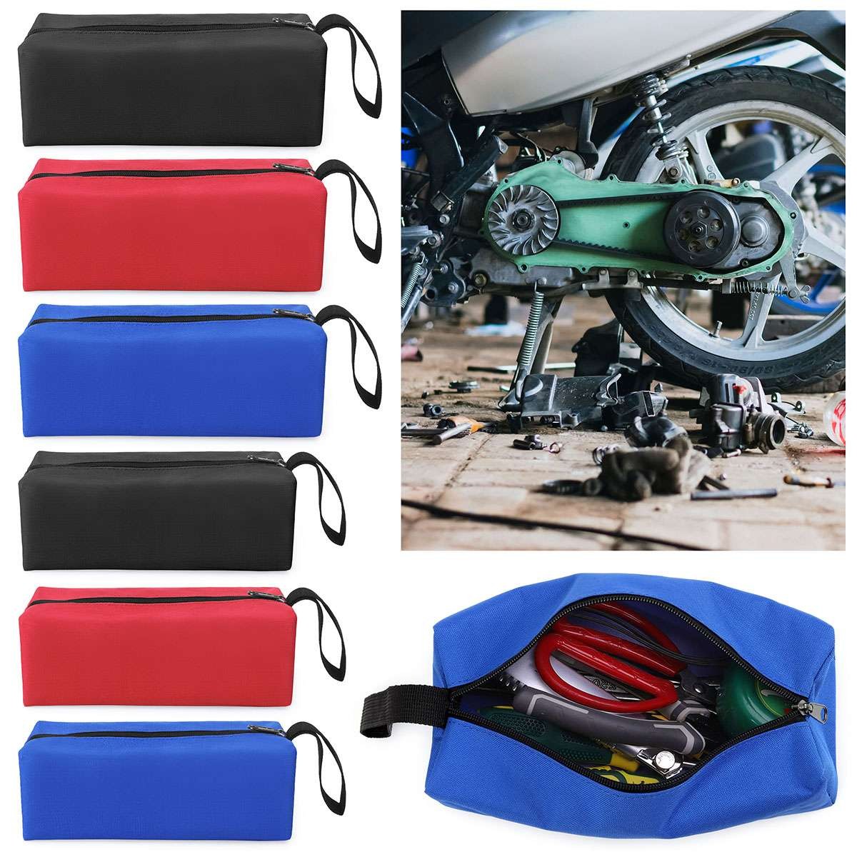 1/2 Pack Tool Pouches Oxford Tool Bag Zipper Small Multipurpose Organizer Case