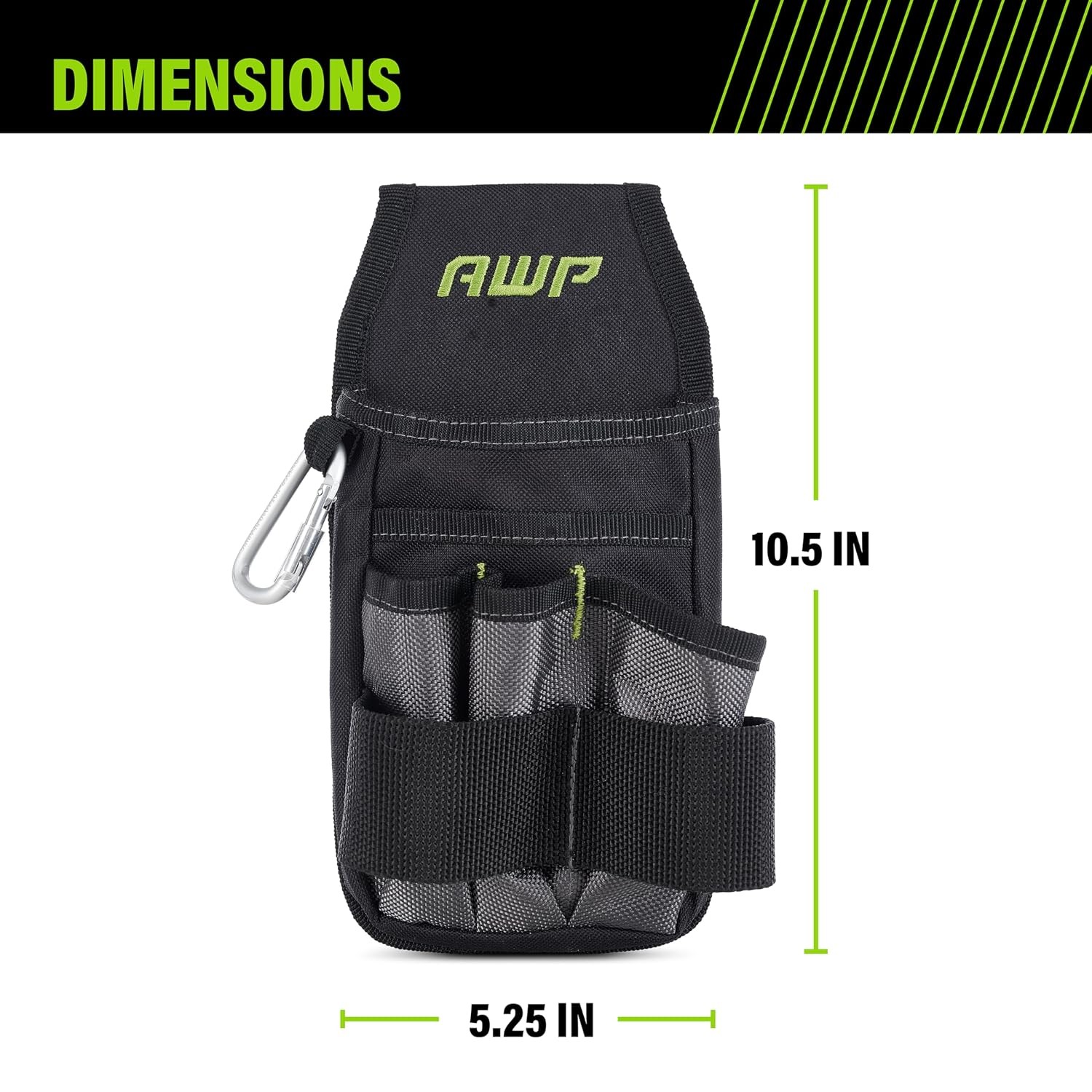 AWP Tool Pouch, Electrician Tool Pouch, Premium, Professional Multi-Pocket Organ