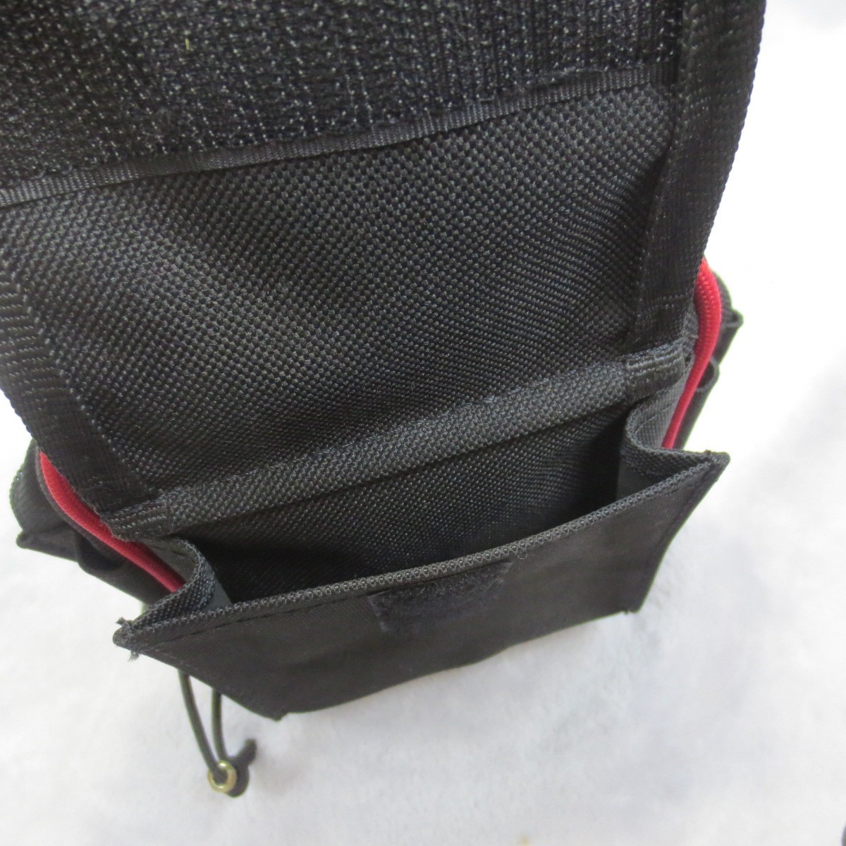Husky Clip-on Tool Belt Zipper Pouch with Clip 6×4 In Water Resistant Heavy Duty