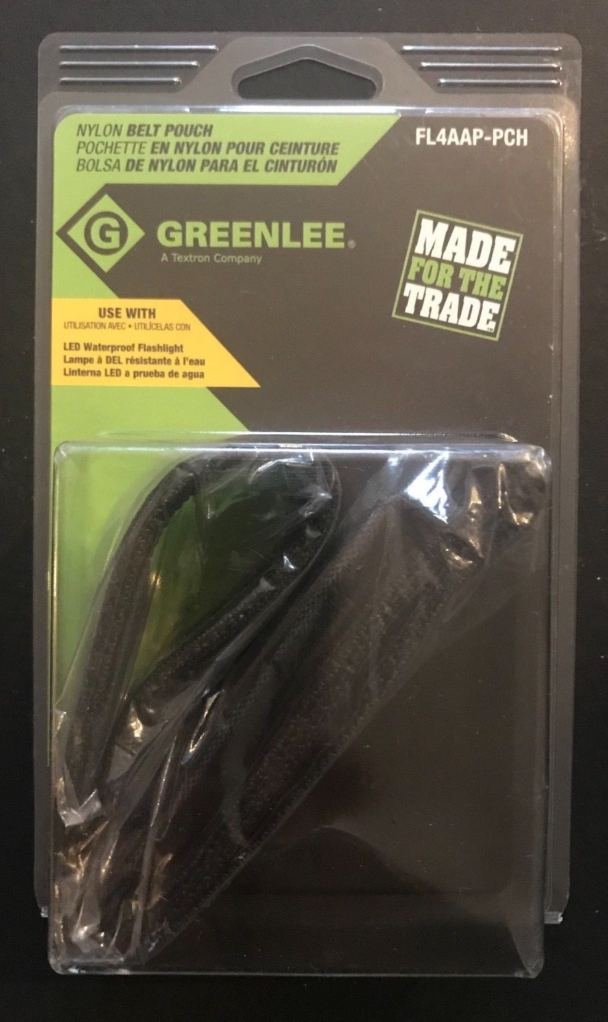 Greenlee FL4AAP-PCH Nylon Belt Pouch New in Blister Pack