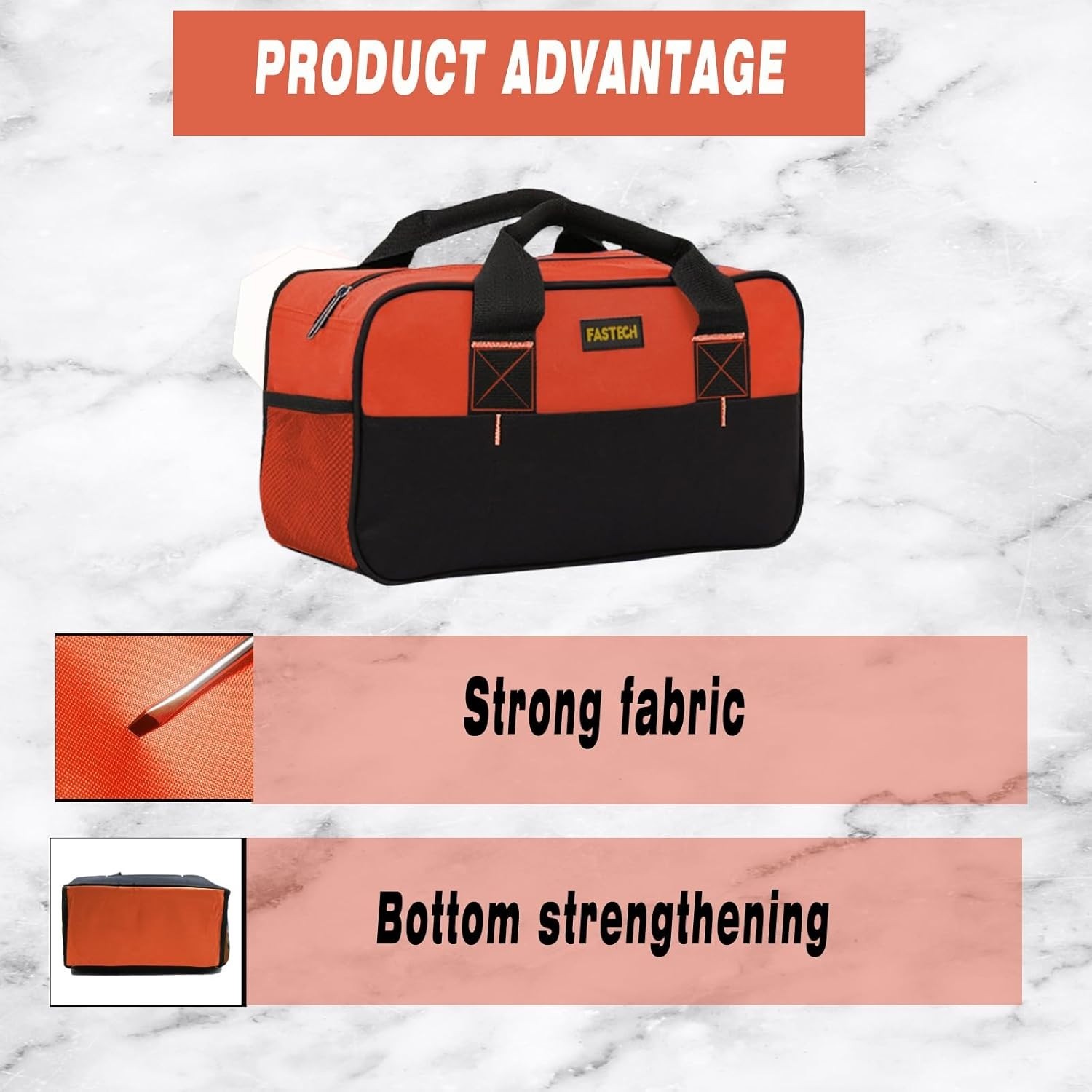 Multifunctional 14” Tool Organizer Bag – Waterproof, Compact & Stylish Orange