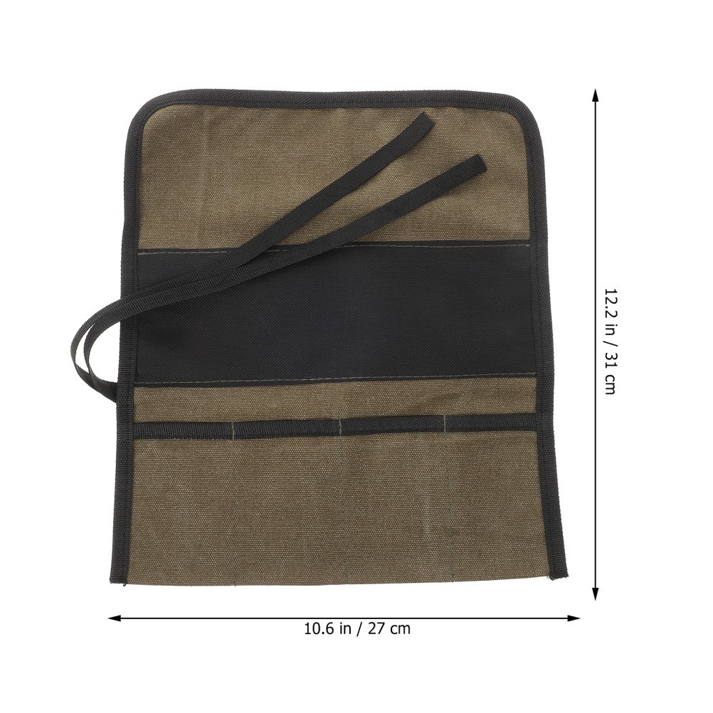2 Count Canvas Rolling Tool Bag Organizer Bags for Men Wrap Mechanic