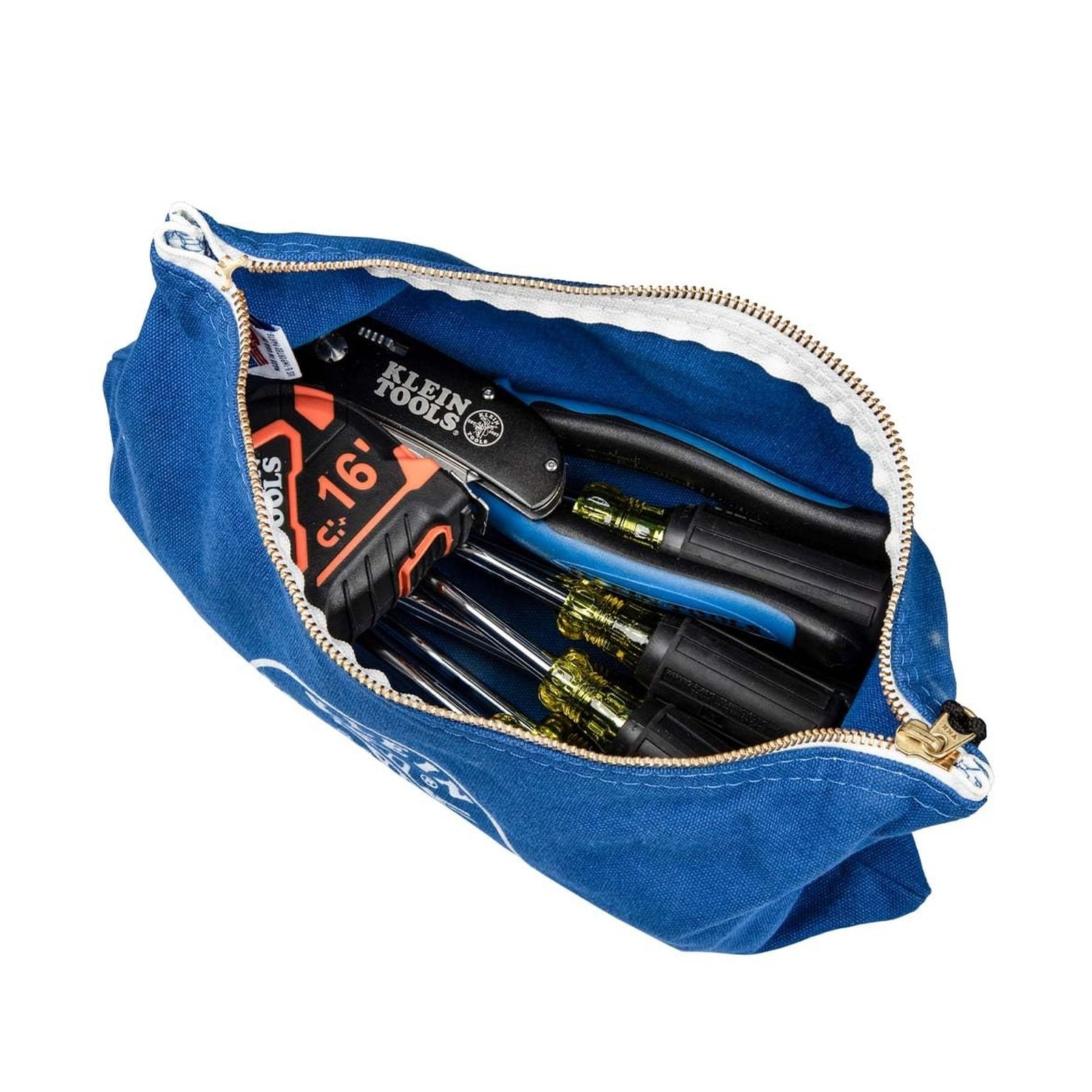 Klein Tools 5140 Canvas Zipper Bag, Tool Pouch, Bank Deposit Ut… FAST USA SHIP